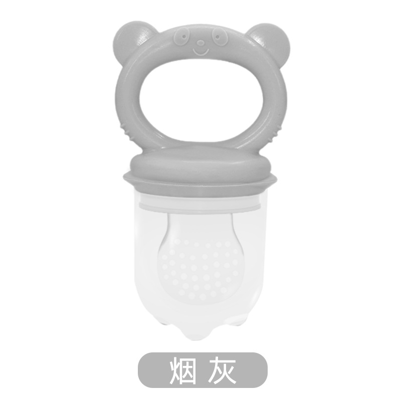 Bite le frutas y verduras le bebés y bebés bolsas de malla de silicona alimentador de bebés chupeta súper suave goma de dientes suplementos de frutas