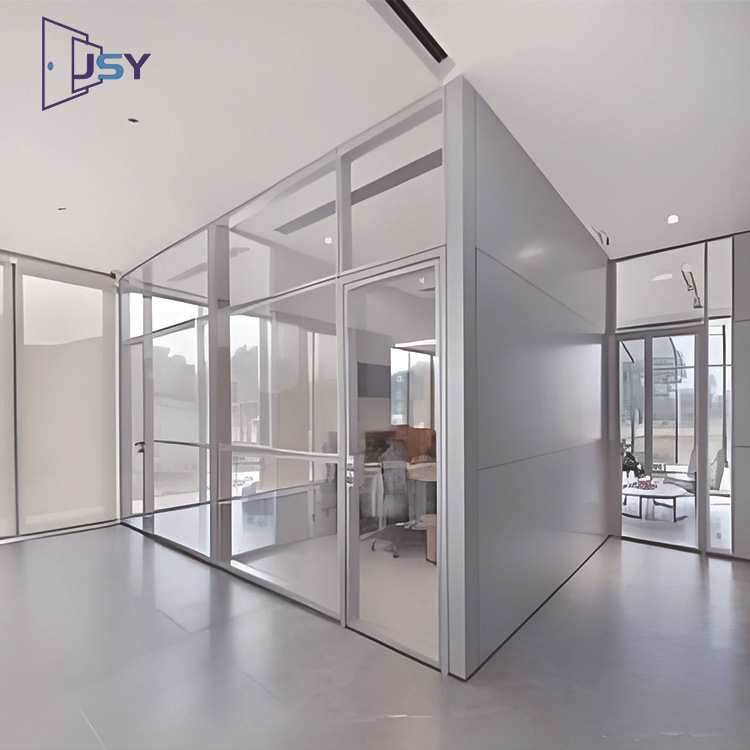 83款玻璃隔断写字楼高隔断墙 办公室玻璃隔断墙 办公室百叶隔断墙