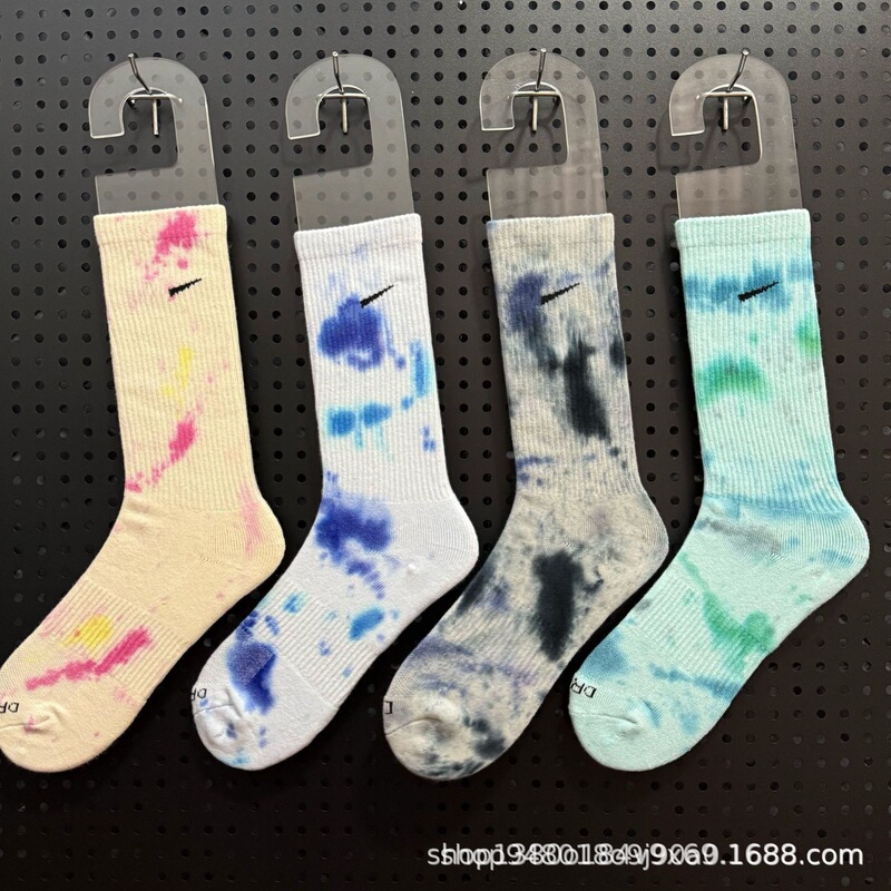 Suwannexite Ins Tie-Dye High-Top Towel-Soled Thickeneded Sports Socks for Men and Women Pure Cotton Running Fitness Socks Suwannexite Ins Tie-Dye High-Top Towel-Soled Thickeneded Sports Socks for Men and Women Pure Cotton Running Fitness Socks