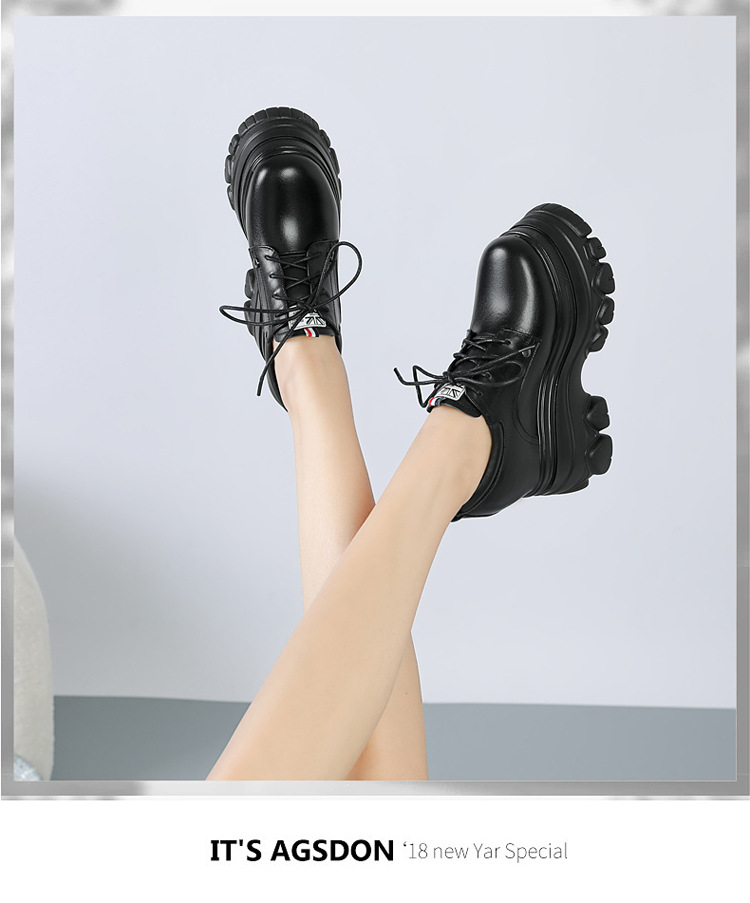 Giày nữ đế xuồng cao miệng sâu độn bên trong 12cm — Màu nâu chi tiết 12