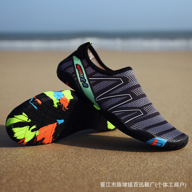Transfronteriza ligera transpirable antideslizante anti-corte rápido secado retroceso zapatos de agua al aire libre rafting zapatos de playa hombre comercio exterior mujer