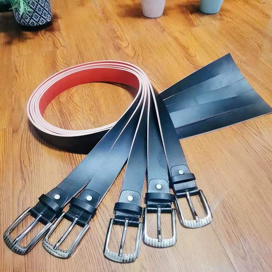 Stall Supplying Microfiber Conjoined cutting Belt man leisure time Pin buckle Belt