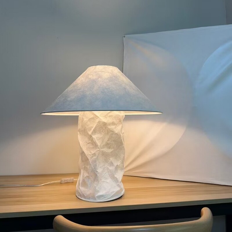 Designer Maurer Dupont Pleated Table Lamp Wabi-Sabi Style Vintage Living Room Bedroom Creative Artistic Atmosphere Lighting Designer Maurer Dupont Pleated Table Lamp Wabi-Sabi Style Vintage Living Room Bedroom Creative Artistic Atmosphere Lighting