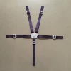 With clasp, white, purple