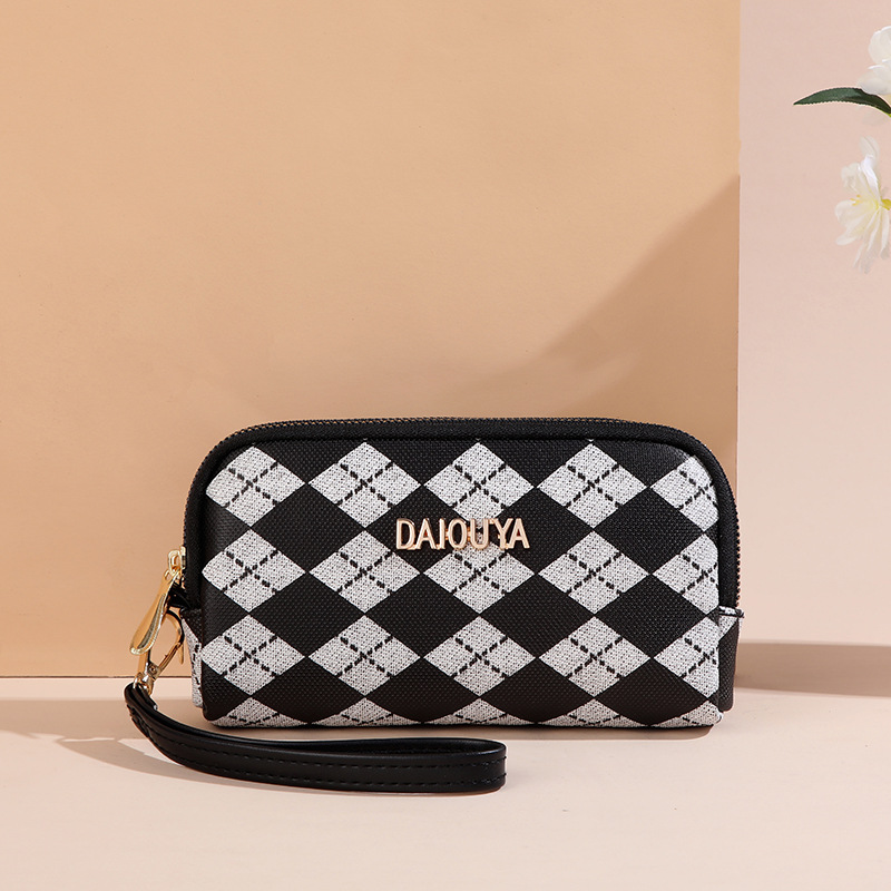 Damen Handytasche Mit Doppelreißverschluss Als Schultertasche_voghion.com