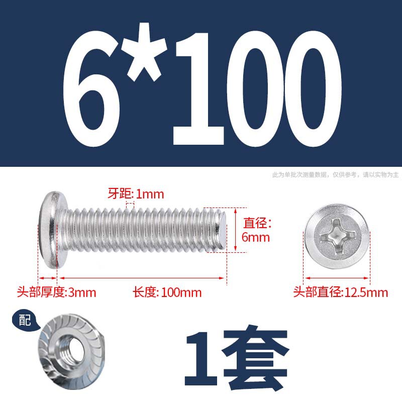 304 クロス平頭フランジネジキャップネジ延長家具ネジネジナットセットナット m6 ネジ|undefined
