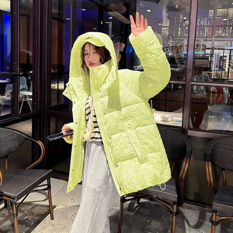 Пуховая хлопковая одежда с капюшоном интернет-знаменитостей, женская одежда, короткая Новинка 2022 года, свободная хлопковая куртка в Корейском стиле, пальто, внешняя торговля