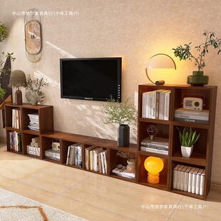 Living Room Tv Cabinet 2025 New Free Combination Cabinet Household Small Apartment Storage Cabinet Second-Hand Tv Cabinet