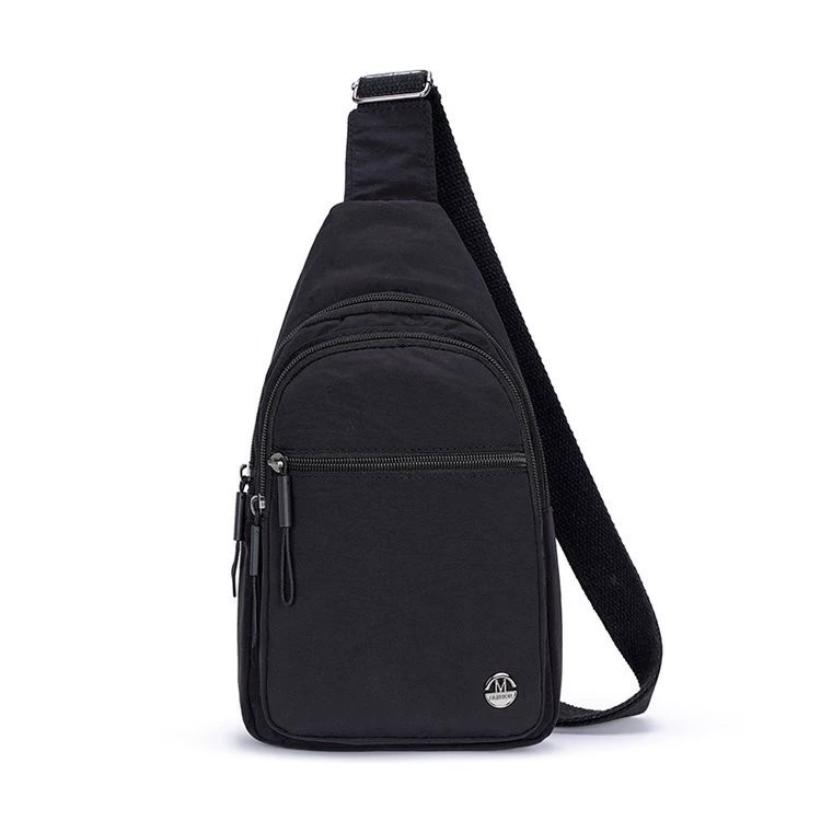 Versatile Nylon Chest Bag Shoulder Bag Crossbody Backpack with Adjustable Strap in Multiple Colors