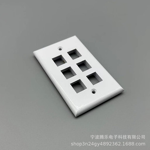 American Panel/120 Panel 70*115Mm/Net Panel/Rj45 Six-Port Network Panel