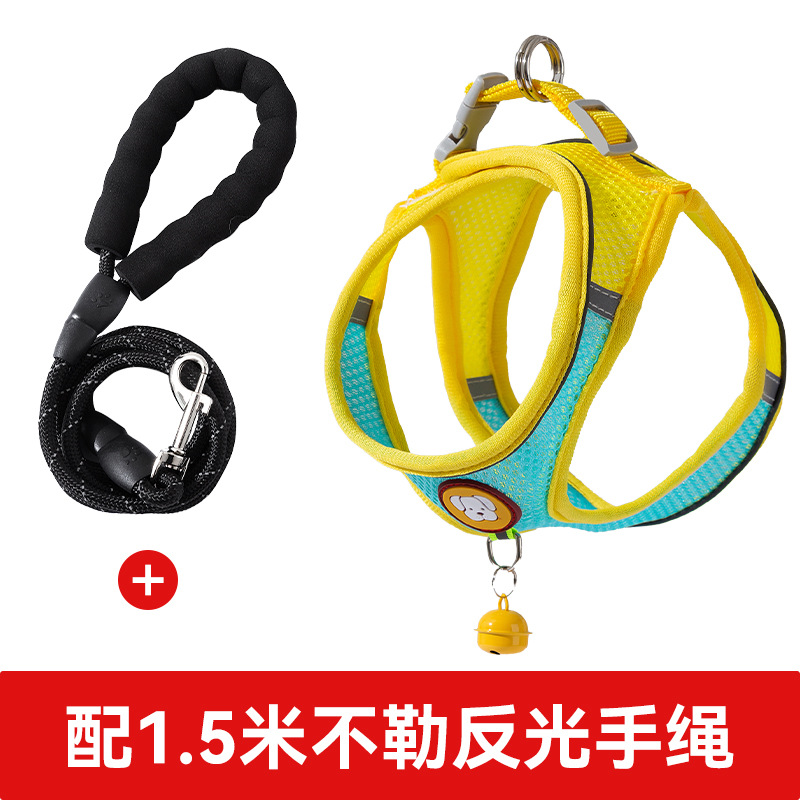 Chaleco tipo cuerda de tracción para perros, correa de pecho para cachorros Pomegranati, cadena para perros, cuerda de paseo para perros