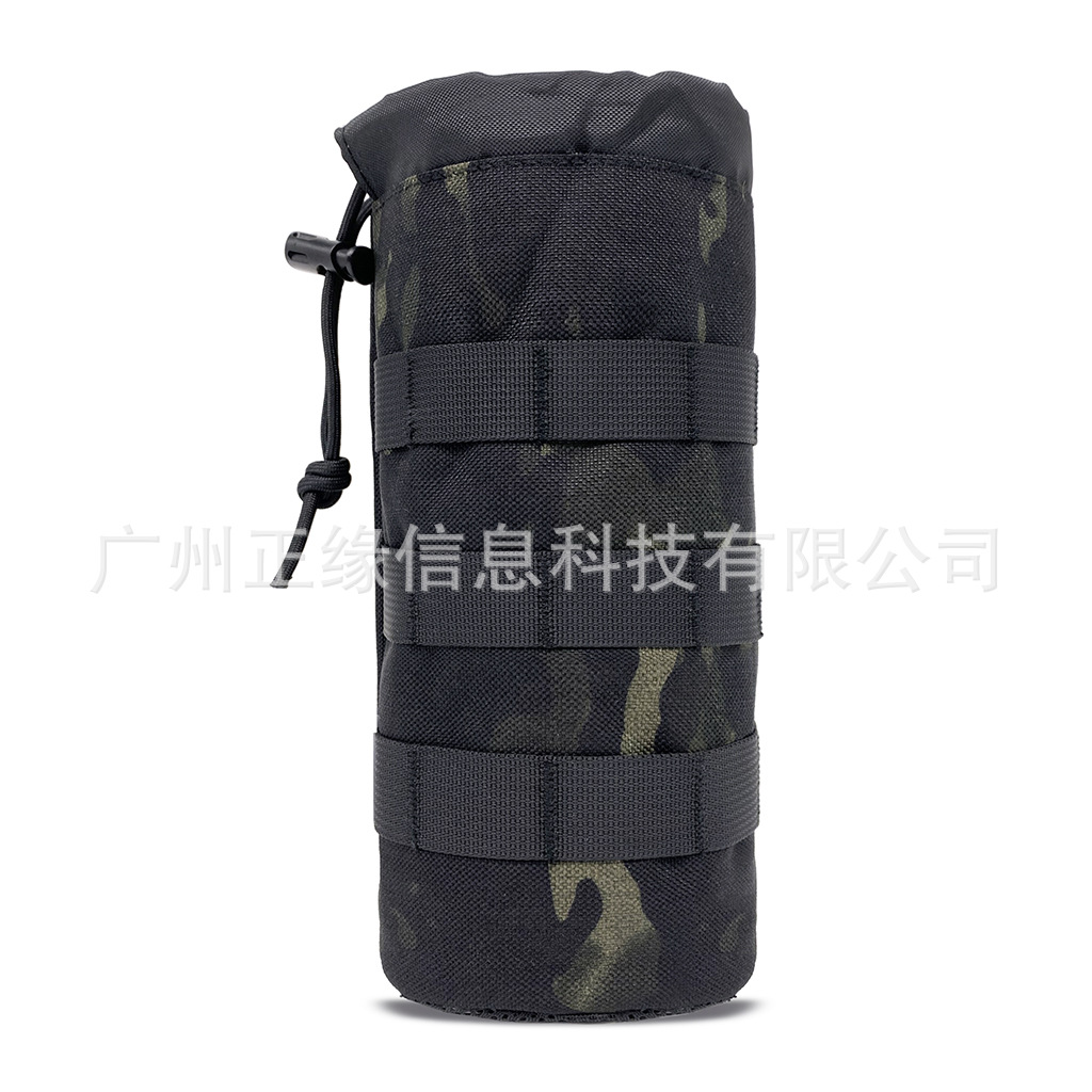 Bolsa de botella de agua de deportes al aire libre MOLLE cubierta de la taza de agua multifuncional montañismo ciclismo camuflaje accesorio bolso de la cintura bolsa colgante