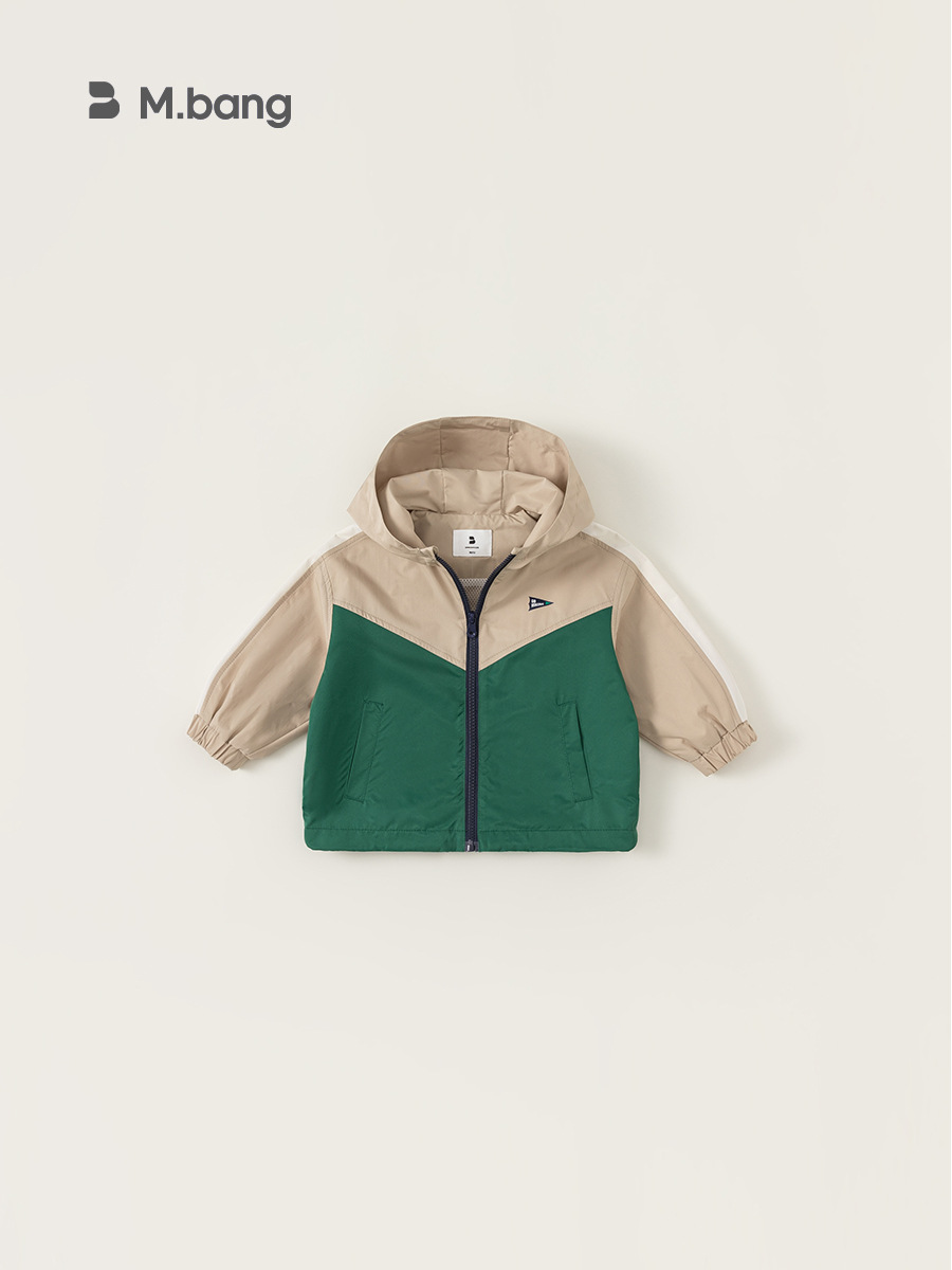 Yubao Huzhou textil ropa para niños 2026 nuevos productos chaqueta de niño color contraste chaqueta de niño ocio chaqueta de niños