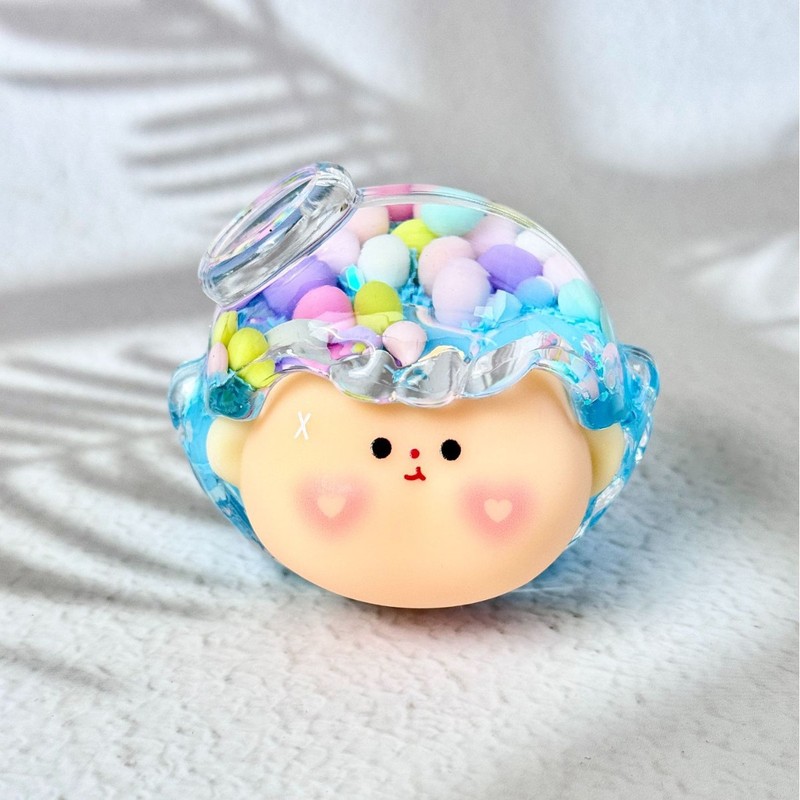 网红爆款夜光天使头盲盒入油流沙公仔手办diy桌面摆件装饰品批发|undefined