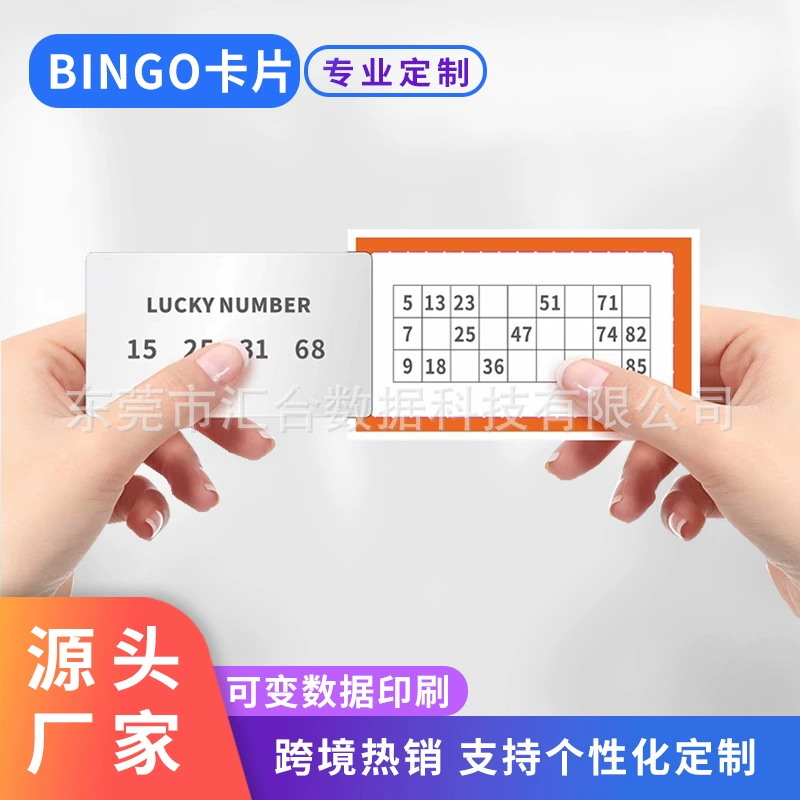 Кастомизация карточек для бинго с переменными данными, отрывные карточки для бинго, трансграничная цифровая игра в бинго для детей, печать карточек