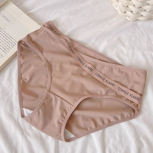 Maillard Sports Pure Desire Ice Silk Seamless Underwear Women's Mid-waist Big Hip Women's Briefs Pure Cotton Crotch