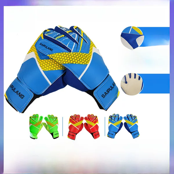 Children's football goalkeeper gloves finger protection thickened latex primary and secondary school students training goalkeeper gloves factory direct sales
