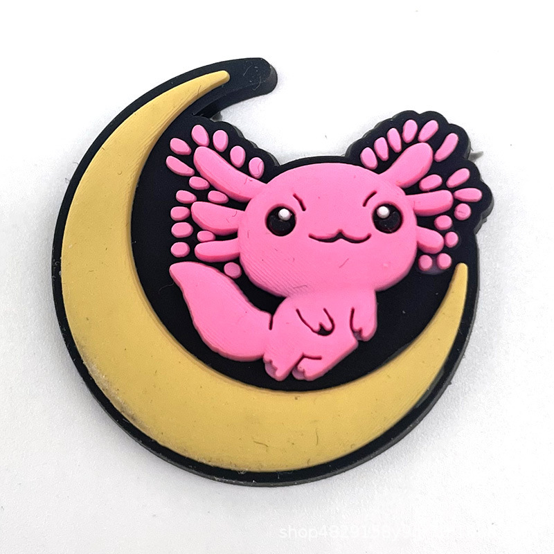 Pink girls粉色系列洞洞鞋配饰PVC软胶智必星卡通croc鞋扣鞋花|undefined