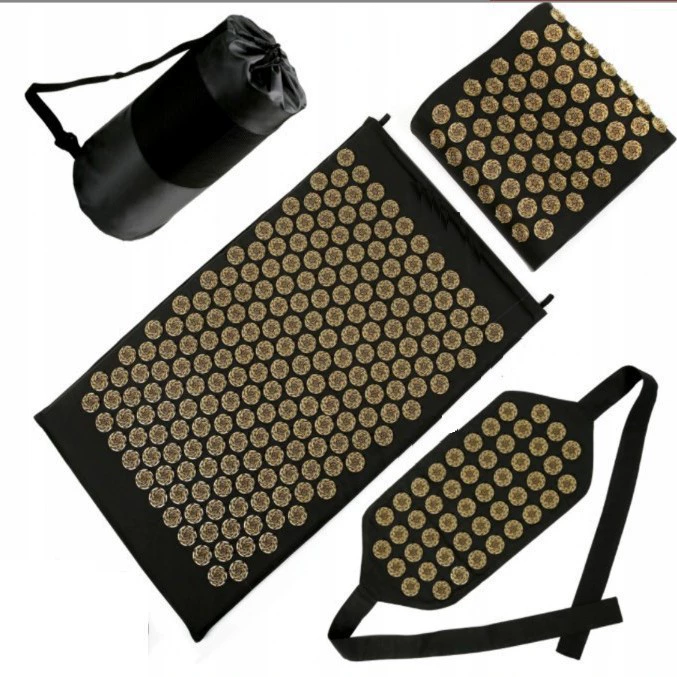 Волнистая подушка с треугольной пряжкой, 4 комплекта игольчатых массажных подушек