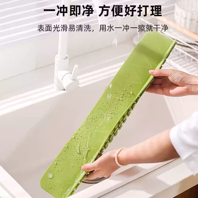 一体型吸盤シンクウォーターバリアキッチンカウンタートップ防沫浴室シンク拡張シンクウォーターバリア|undefined