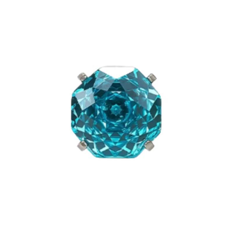 F136 Titanium Alloy Eight-Sided Rose Cut Ear Studs for Cartilage Helix Tragus Body Piercing Jewelry detail image 13