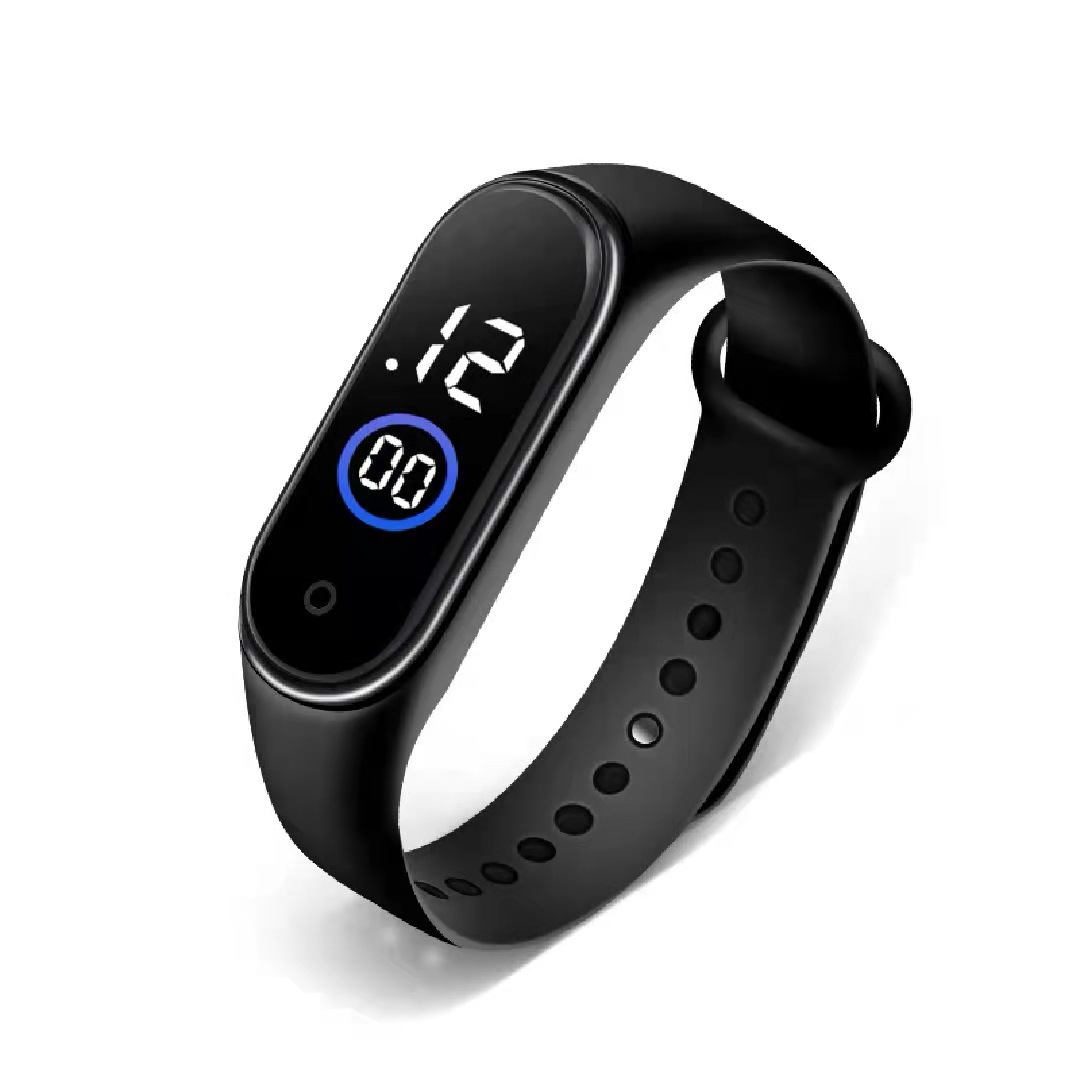 Nuevo M4 reloj electrónico pulsera pantalla táctil impermeable gran fuente moda deportes estudiante LED reloj electrónico