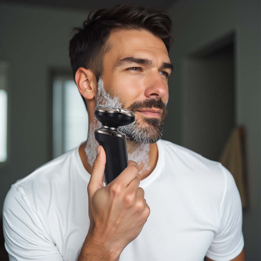 Afeitadora eléctrica cinco en uno multifuncional de afeitar impermeable nariz pelo patillas trimmer portátil recargable barba cuchillo