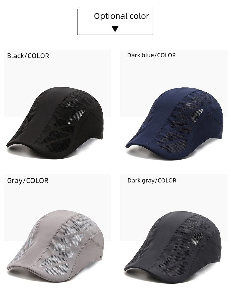 Chapeau d'été à séchage rapide, casquette de tennis fine, casquette avant, casquette tout-terrain, protection solaire, chapeau de pêche, chapeau de soleil, chapeau de soleil pour hommes_voghion.com