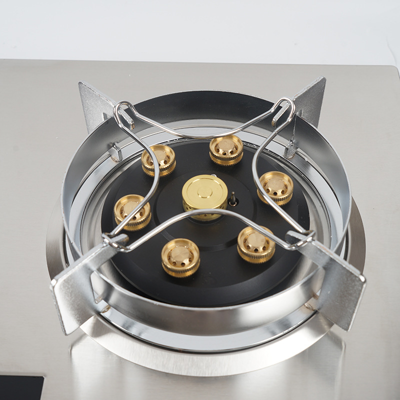 Suministro directo de fábrica D03 recolección de energía tiempo estufa de fuego hogar estufa de gas natural incrustado de doble propósito estufa de gas doble estufa