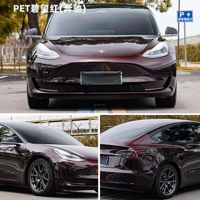 Pet Car Color Change Film Auto Color Change Film - pet-tourmaline-red-porsche-152m-x-17m