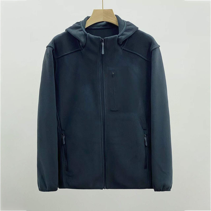 Bird Brand 2025 New Style Casual Warm Double-Sided Fleece Hooded Jacket Men's Jacket Casual Sports Top