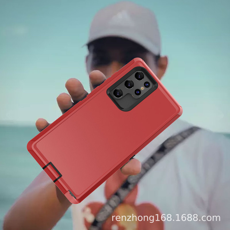 For Samsung S22/PRO/ULTRA three-proof robot phone case Defender protective cover