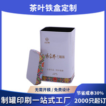 茶叶铁盒空盒长方形 高档送人礼品盒通版定制印刷 莓茶新款马口盒