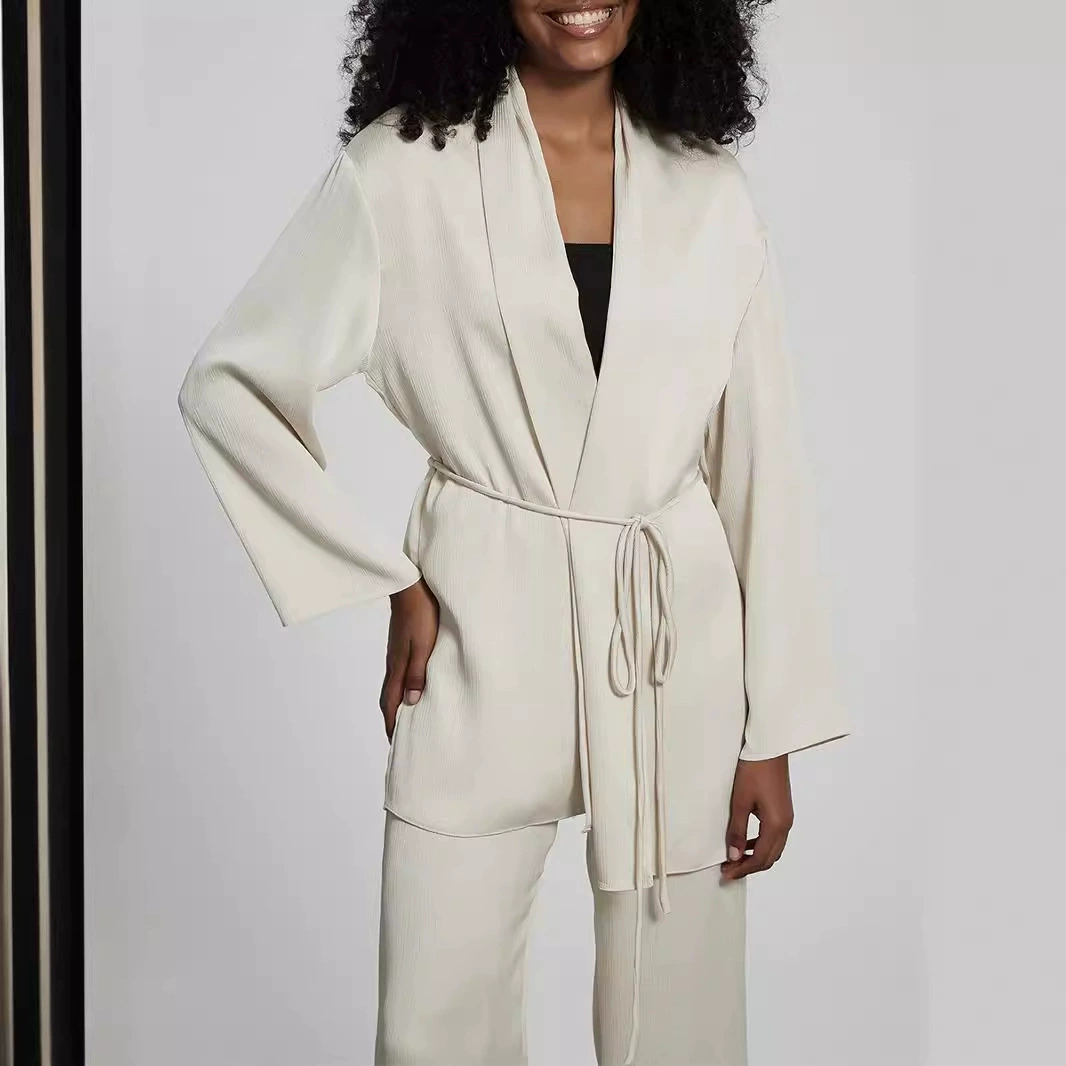 Трансграничная электронной коммерции женская одежда оптом в европейском и американском стиле модный набор свободный шнуровка