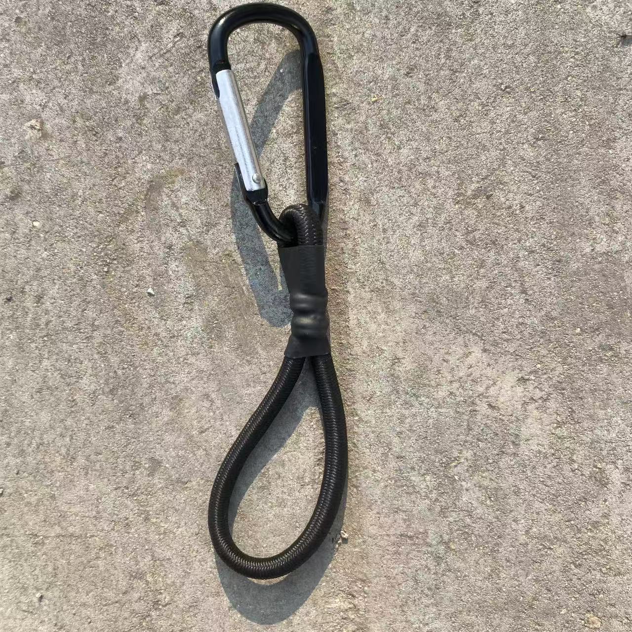 Camping al aire libre hebilla de cuerda elástica 6mm fija con cuerda elástica gancho accesorios de camping cables de tracción