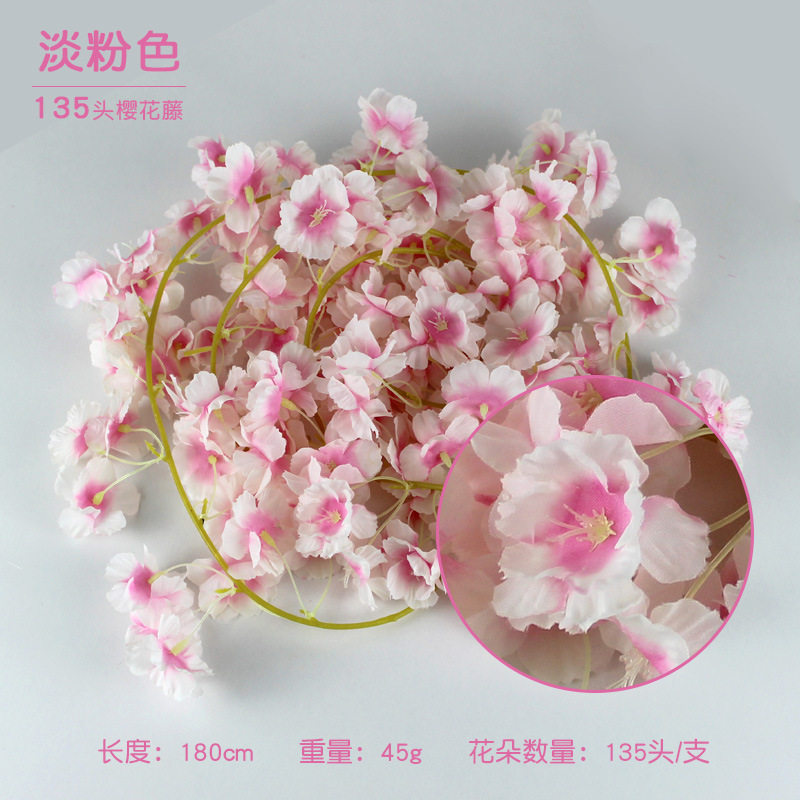 135 머리 빛 핑크 체리 덩굴 [1]]