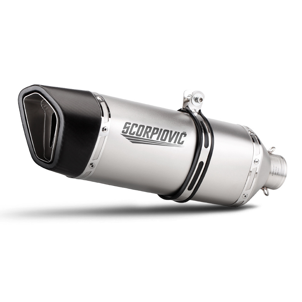 Large Roman Tail Exhaust Pipe 51mm Universal Mt07 G310Rr Ninja400 321Rr 390Duke