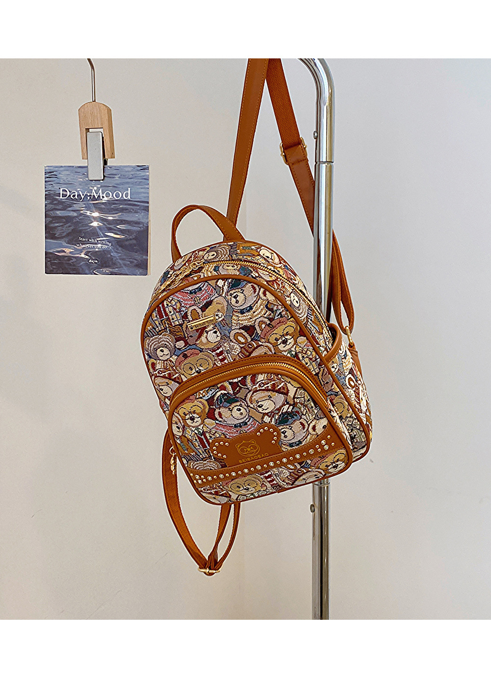 backpack women 2024 new fashion women's bag niche canvas bag casual small schoolbag_voghion.com