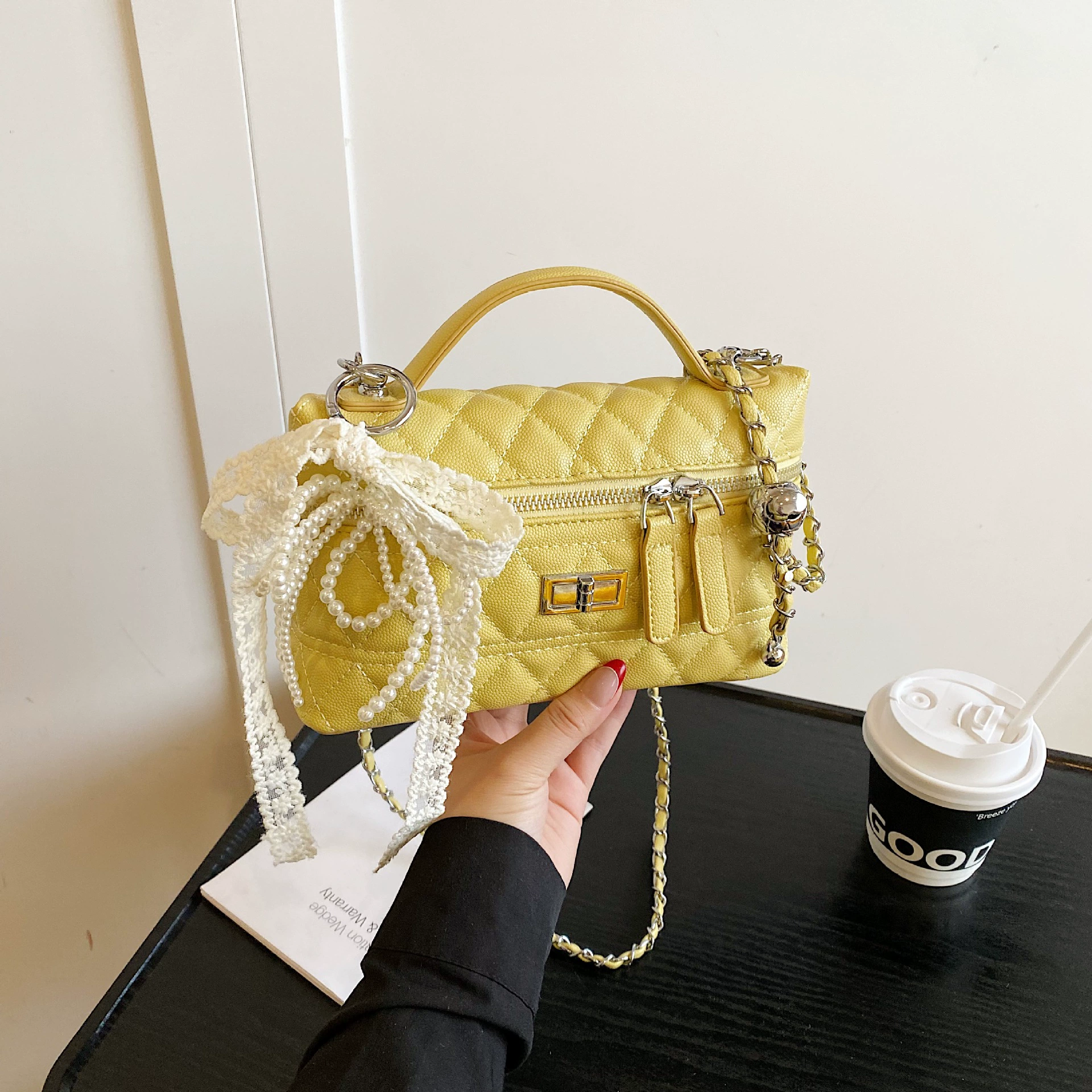 Маленькая коробка, летняя модная сумка через плечо для отдыха в стиле Chanel (международная торговля)
