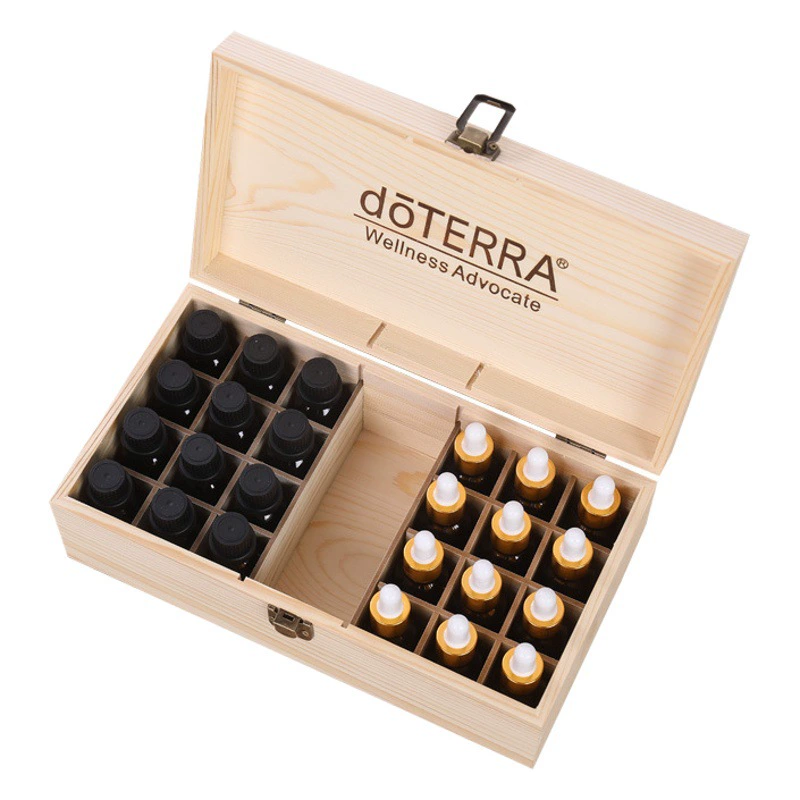 Новый doteri doterra деревянный ящик для хранения эфирного масла 25 ящик для хранения 24 + 1 ящик для эфирного масла съемный ящик