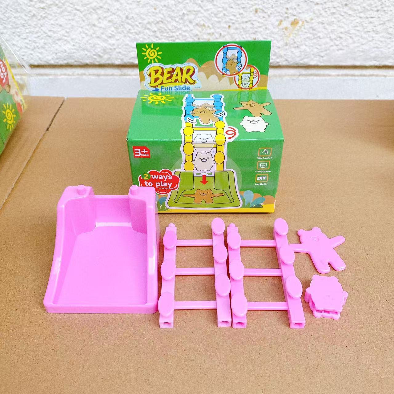 Juegos de mesa interactivo padre-hijo dibujos animados oso deslizante caída libre juguetes de plástico interactivo padre-hijo