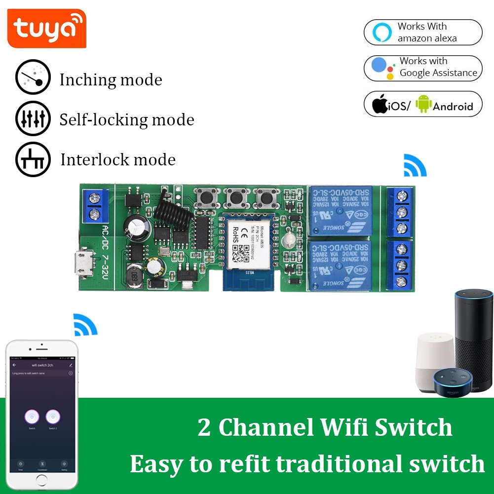 Граффити умный модуль WIFI моторный дверной замок переключатель занавеса Голосовое управление задержкой времени
