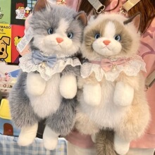 毛绒可爱包包仿真布偶猫咪狗狗双肩背包女孩子生日儿童节创意礼物