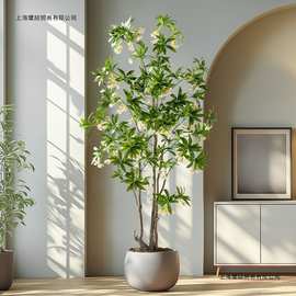 水石榕仿真绿植大型网红落地盆栽摆件客厅室内北欧假花树造景装饰