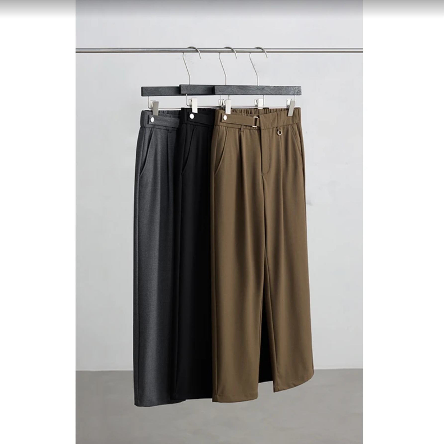 Fashionable spring three dimensional trend casual trousers