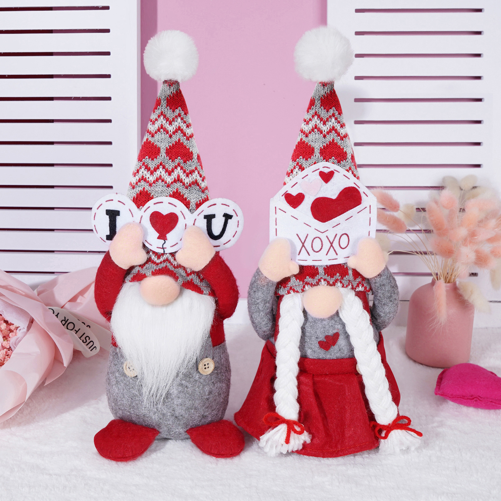 Día de San Valentín de Rudolph Día DE LA Madre Decoración Día DE LA Madre Nueva muñeca sin rostro Día de San Valentín
