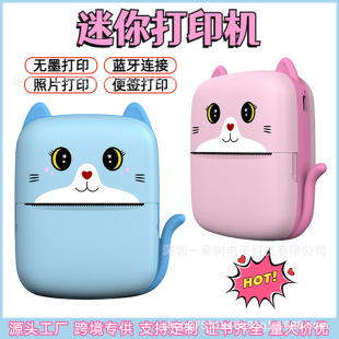 Cross-Border High-Definition Portable Bluetooth Inkless Printer Student Wrong Question Printing Handbook Label Problem Printer Wholesale
