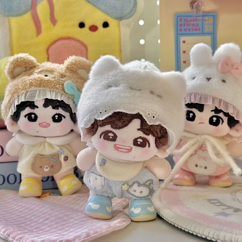 10cm Baby-Style Snoring Night Music Doll Clothes 13cm Cotton Doll Dress-Up Clothes Cartoon Doll Outfit Universal