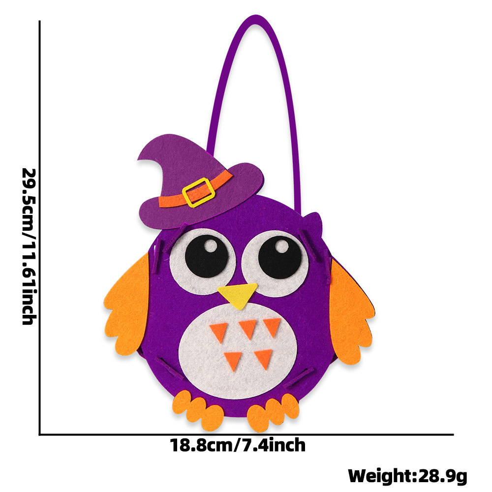 Nuevo bolso de Halloween divertido bolsa de dulces fantasma de calabaza festival de fantasmas para niños decoración de fiesta fieltro bolsa de azúcar