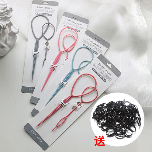 Hair Styling Gadget for Kids, Hairpin Hair Tie, Multi-Functional Hairpin for Easy Styling, Versatile Hairpin for Lazy People, One-Piece Hairpin for Hair Styling